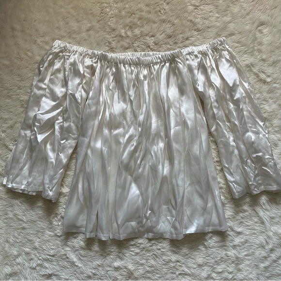 The Kemist Dress Pomona Off the Shoulder Relaxed Flowy Mini White UK18/US14 - Picture 1 of 11